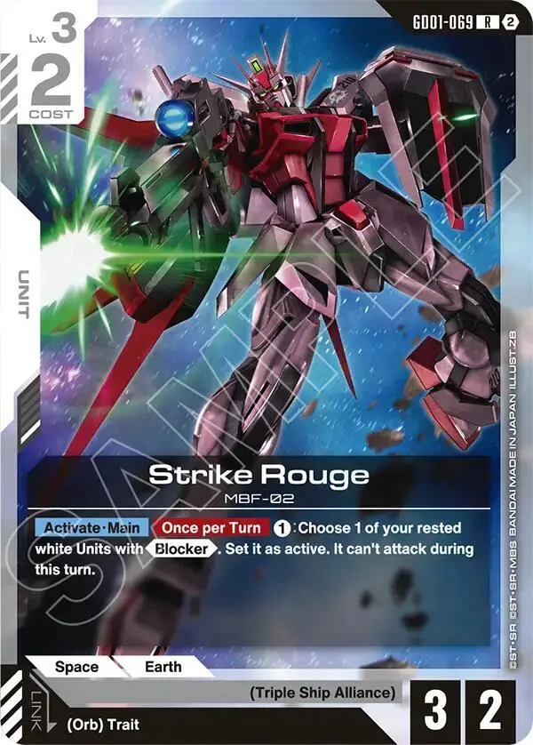 Strike Rouge — Deck Build Box Freedom Ascension — Gundam Card Game