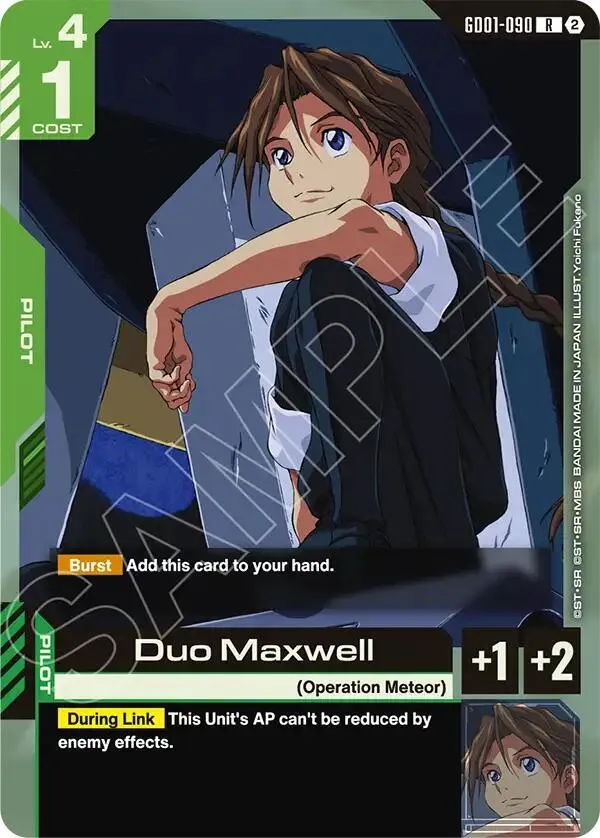 Duo Maxwell — Deck Build Box Freedom Ascension — Gundam Card Game