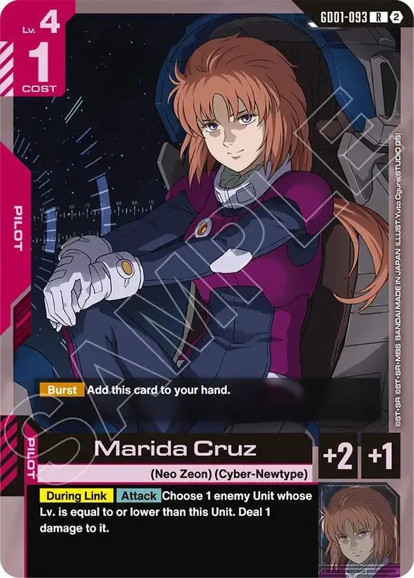 Marida Cruz — Deck Build Box Freedom Ascension — Gundam Card Game