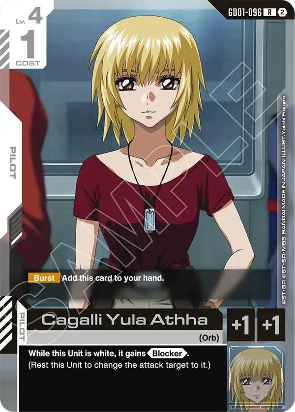 Cagalli Yula Athha — Deck Build Box Freedom Ascension — Gundam Card Game
