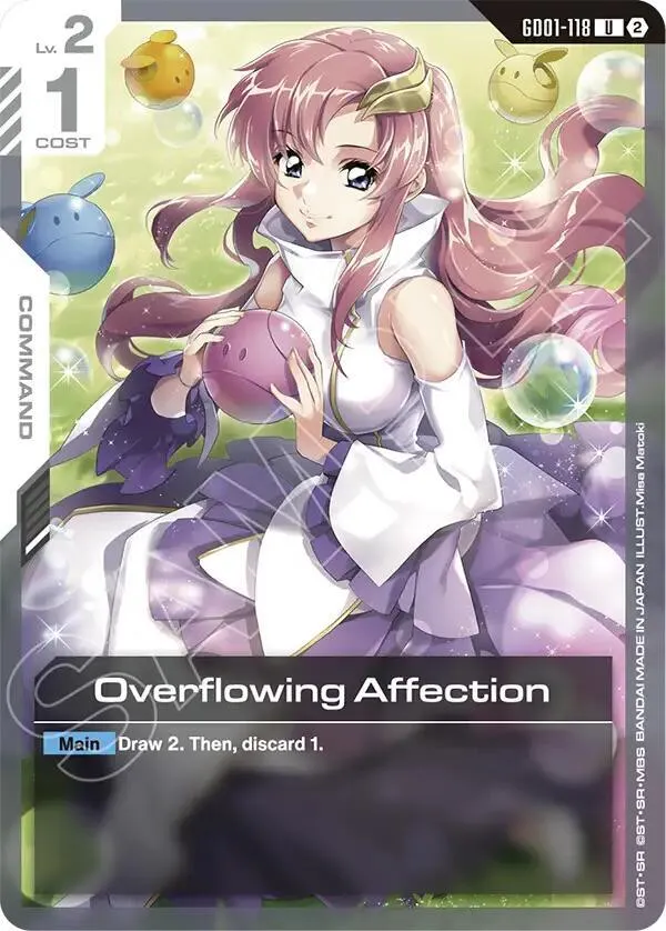 Overflowing Affection — Deck Build Box Freedom Ascension — Gundam Card Game