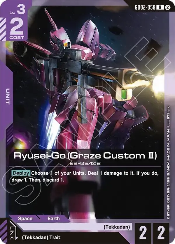 Ryusei-Go (Graze Custom II) — Deck Build Box Freedom Ascension — Gundam Card Game