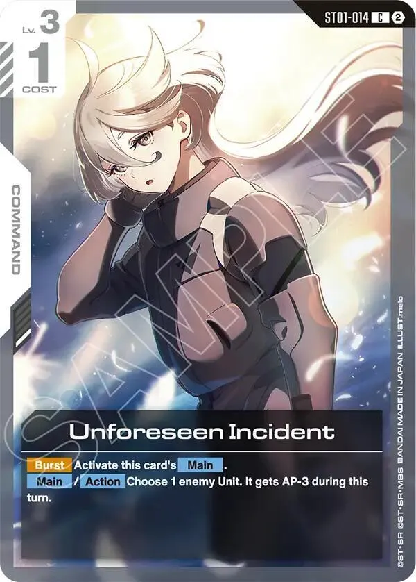 Unforeseen Incident — Deck Build Box Freedom Ascension — Gundam Card Game