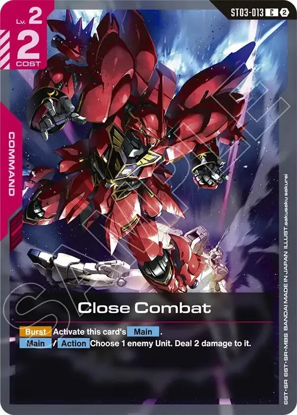 Close Combat — Deck Build Box Freedom Ascension — Gundam Card Game