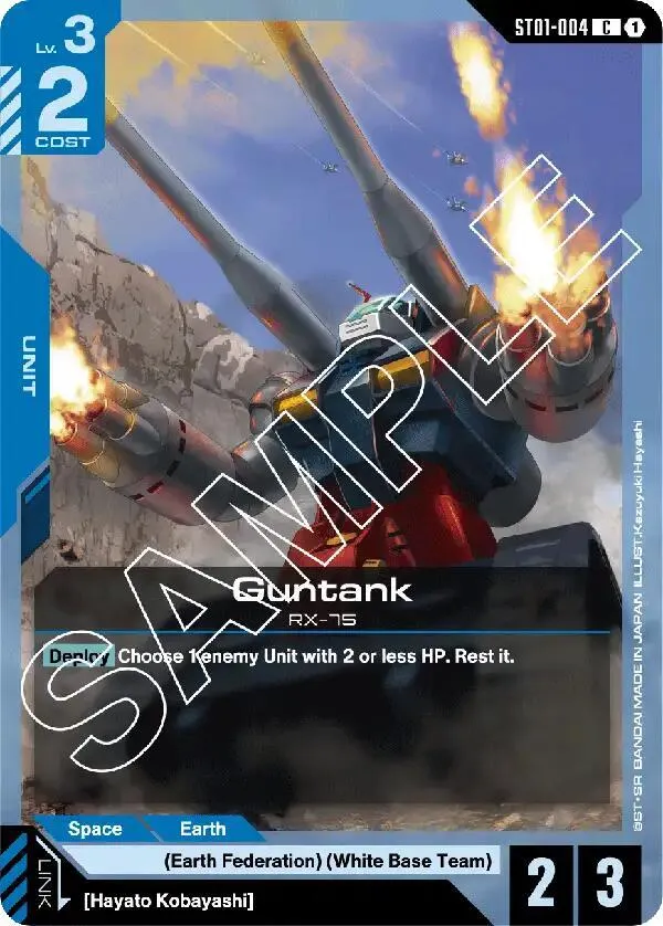 Guntank — Starter Deck 01: Heroic Beginnings — Gundam Card Game