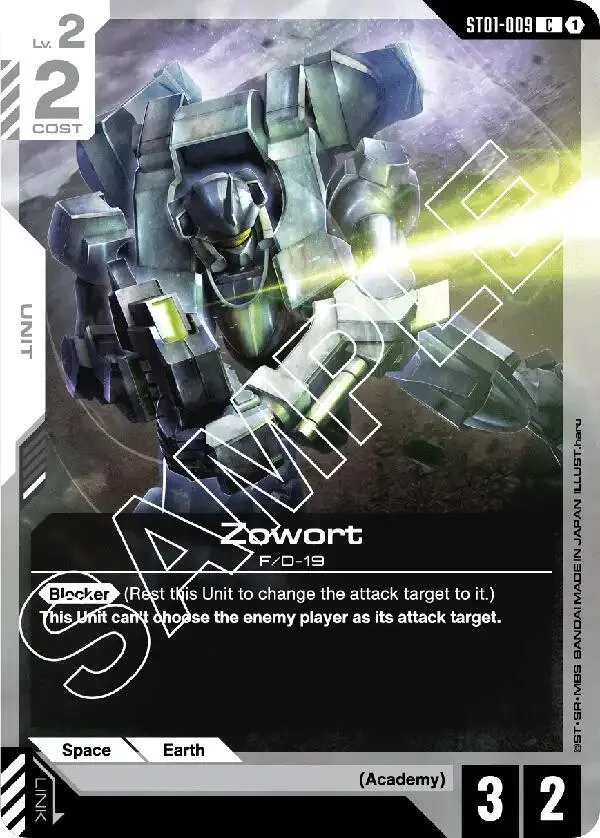 Zowort — Starter Deck 01: Heroic Beginnings — Gundam Card Game