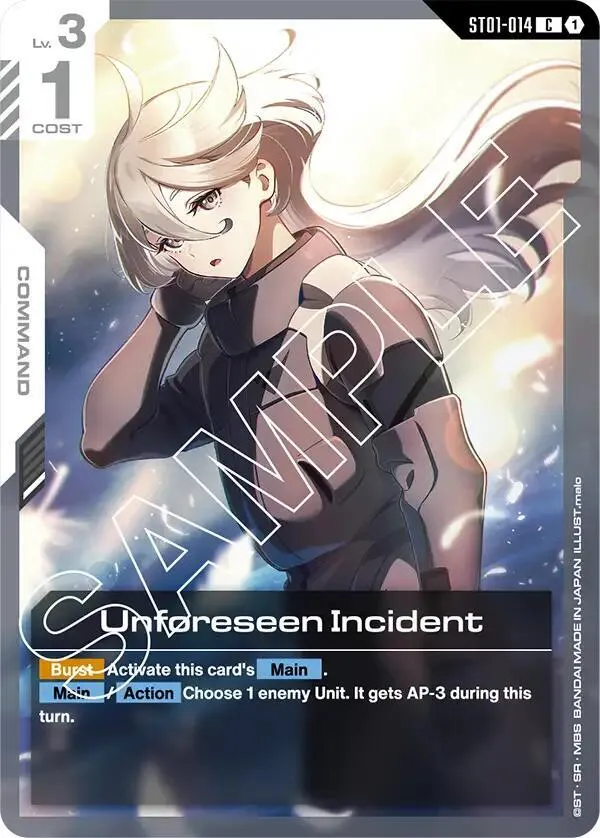 Unforeseen Incident — Starter Deck 01: Heroic Beginnings — Gundam Card Game