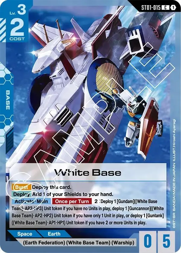 White Base — Starter Deck 01: Heroic Beginnings — Gundam Card Game