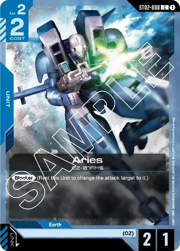Aries — Starter Deck 02: Wings of Advance — Gundam Card Game