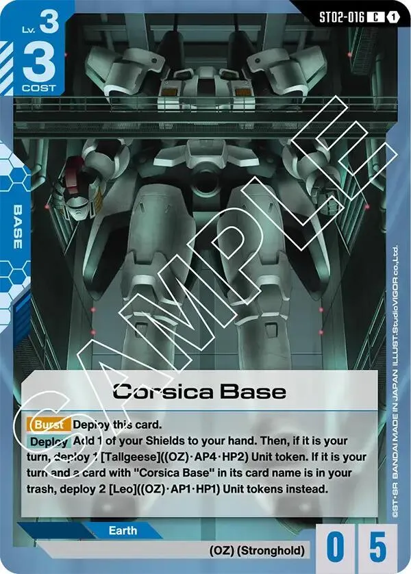 Corsica Base — Starter Deck 02: Wings of Advance — Gundam Card Game