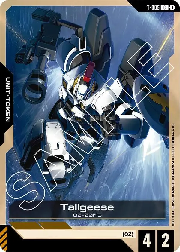 Tallgeese (T-005) Token — Starter Deck 02: Wings of Advance — Gundam Card Game