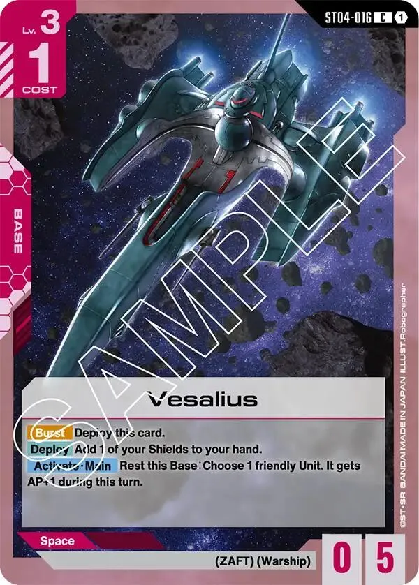 Vesalius — Starter Deck 04: SEED Strike — Gundam Card Game