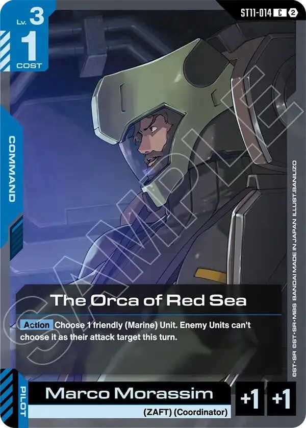 The Orca of Red Sea — Starter Deck 11: Aquatic Assault — Gundam Card Game