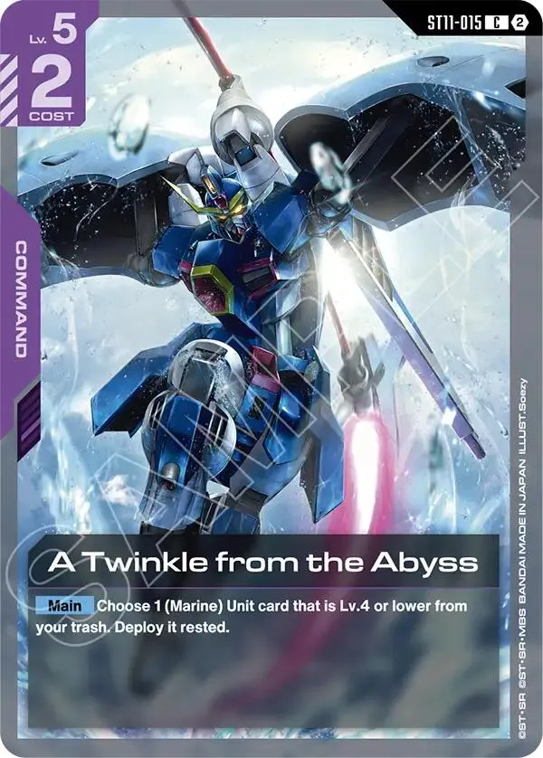 A Twinkle from the Abyss — Starter Deck 11: Aquatic Assault — Gundam Card Game