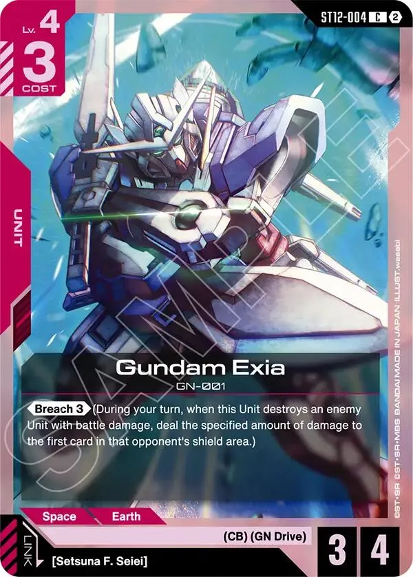 Gundam Exia — Starter Deck 12: Raging Onslaught — Gundam Card Game