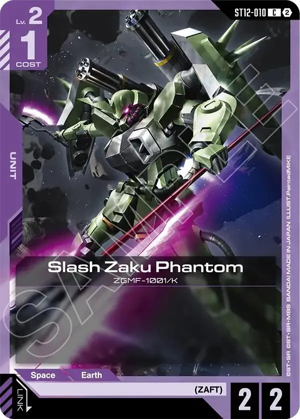 Slash Zaku Phantom — Starter Deck 12: Raging Onslaught — Gundam Card Game