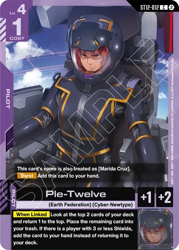 Ple-Twelve — Starter Deck 12: Raging Onslaught — Gundam Card Game