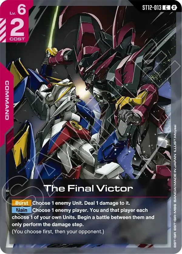 The Final Victor — Starter Deck 12: Raging Onslaught — Gundam Card Game