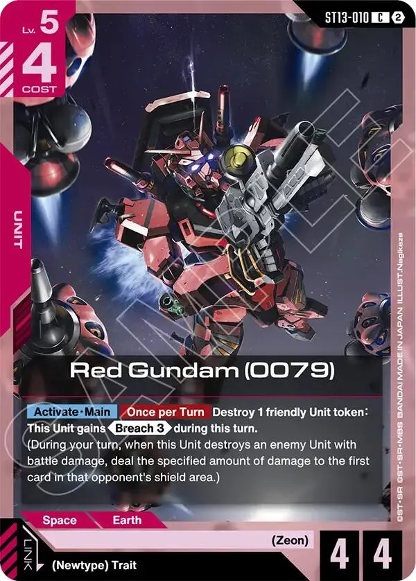 Red Gundam (0079) — Starter Deck 13: Silent Barrage — Gundam Card Game