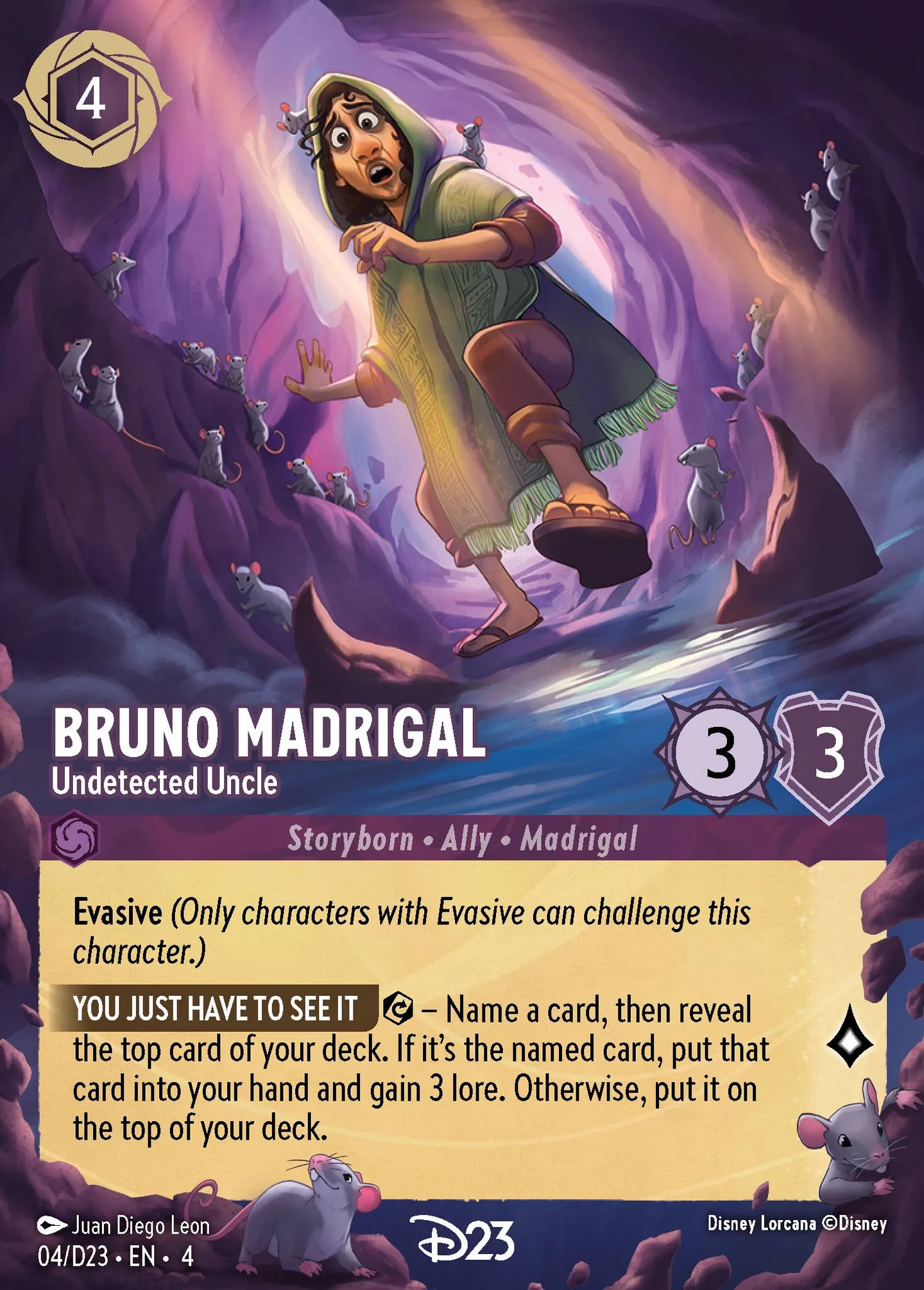 Bruno Madrigal - Undetected Uncle — D23 Expo 2024 Collector's Set — Lorcana