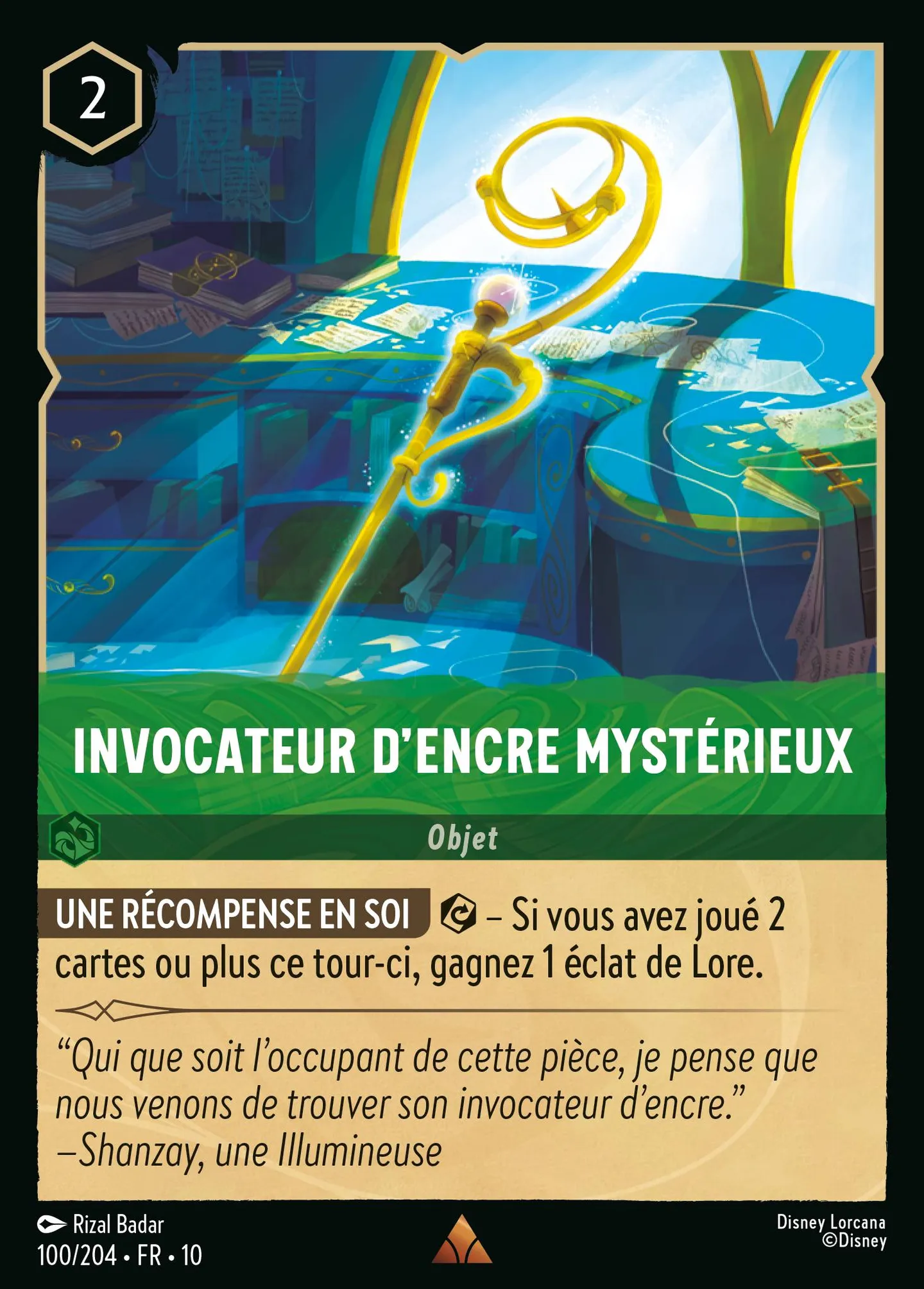 Invocateur d'encre mystérieux — Whispers in the Well — Lorcana