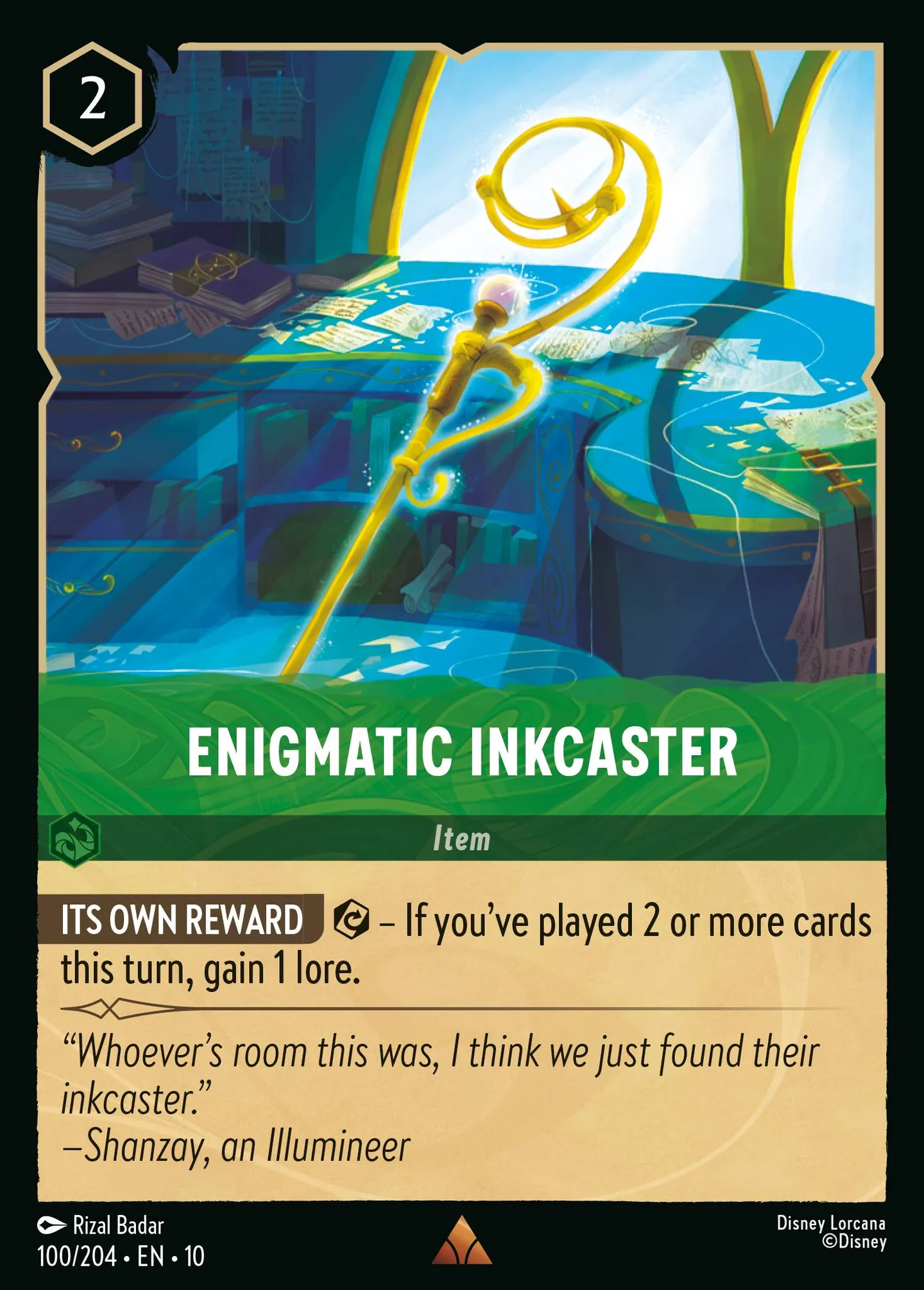 Enigmatic Inkcaster — Whispers in the Well — Lorcana