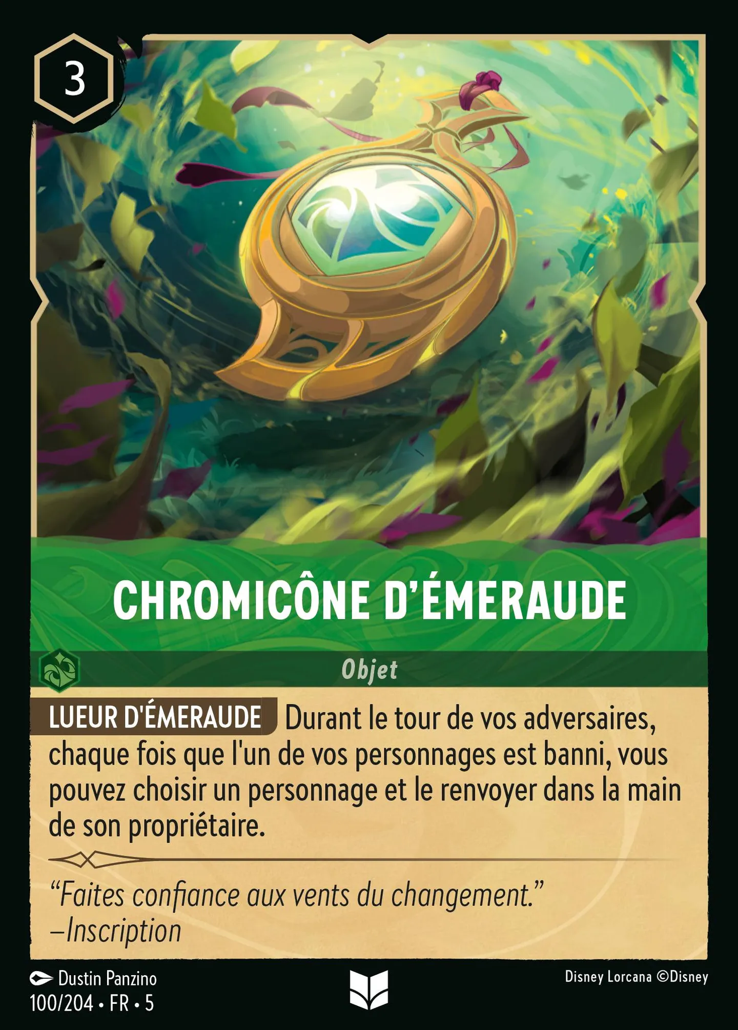 Chromicône d'Émeraude — Shimmering Skies — Lorcana