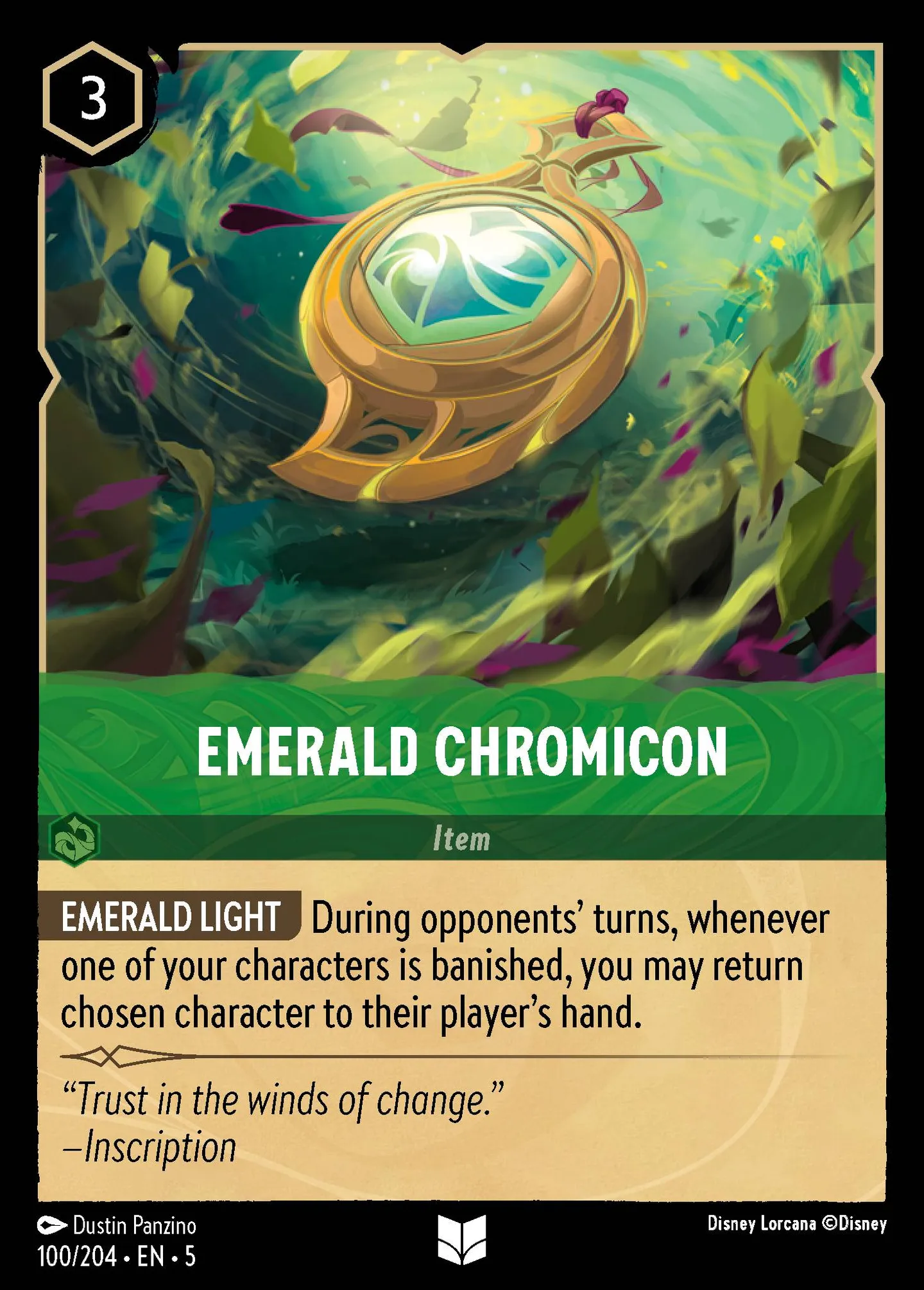 Chromicône d'Émeraude — Shimmering Skies — Lorcana