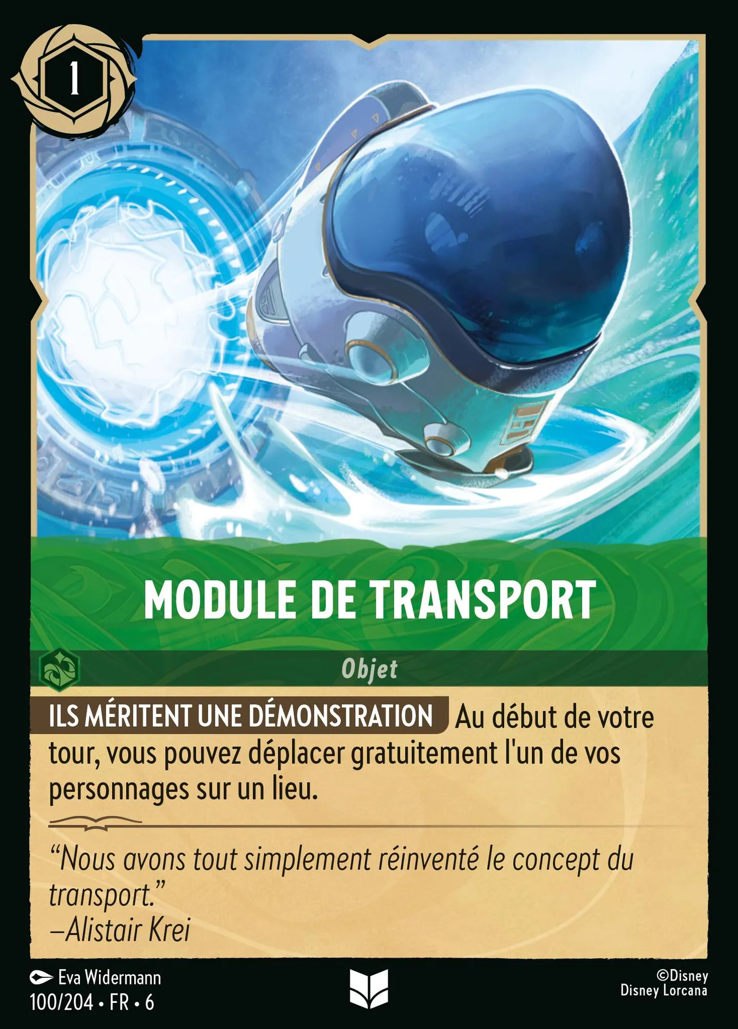 Module de transport — Azurite Sea — Lorcana