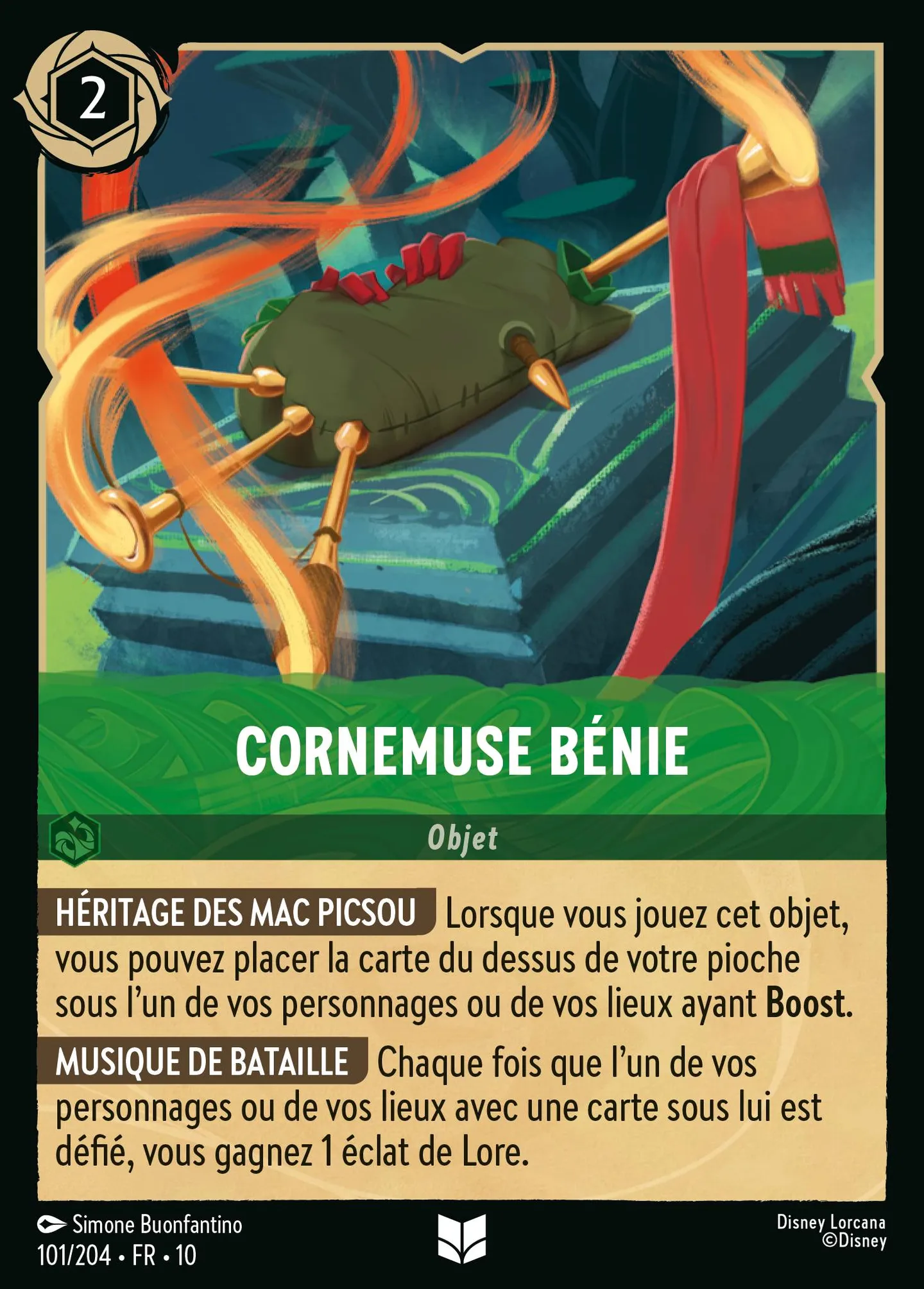 Cornemuse bénie — Whispers in the Well — Lorcana