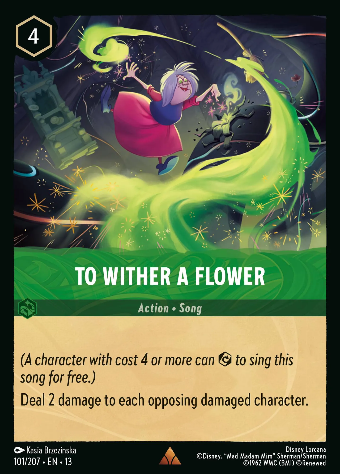 To Wither a Flower — Attack of the Vine! — Lorcana