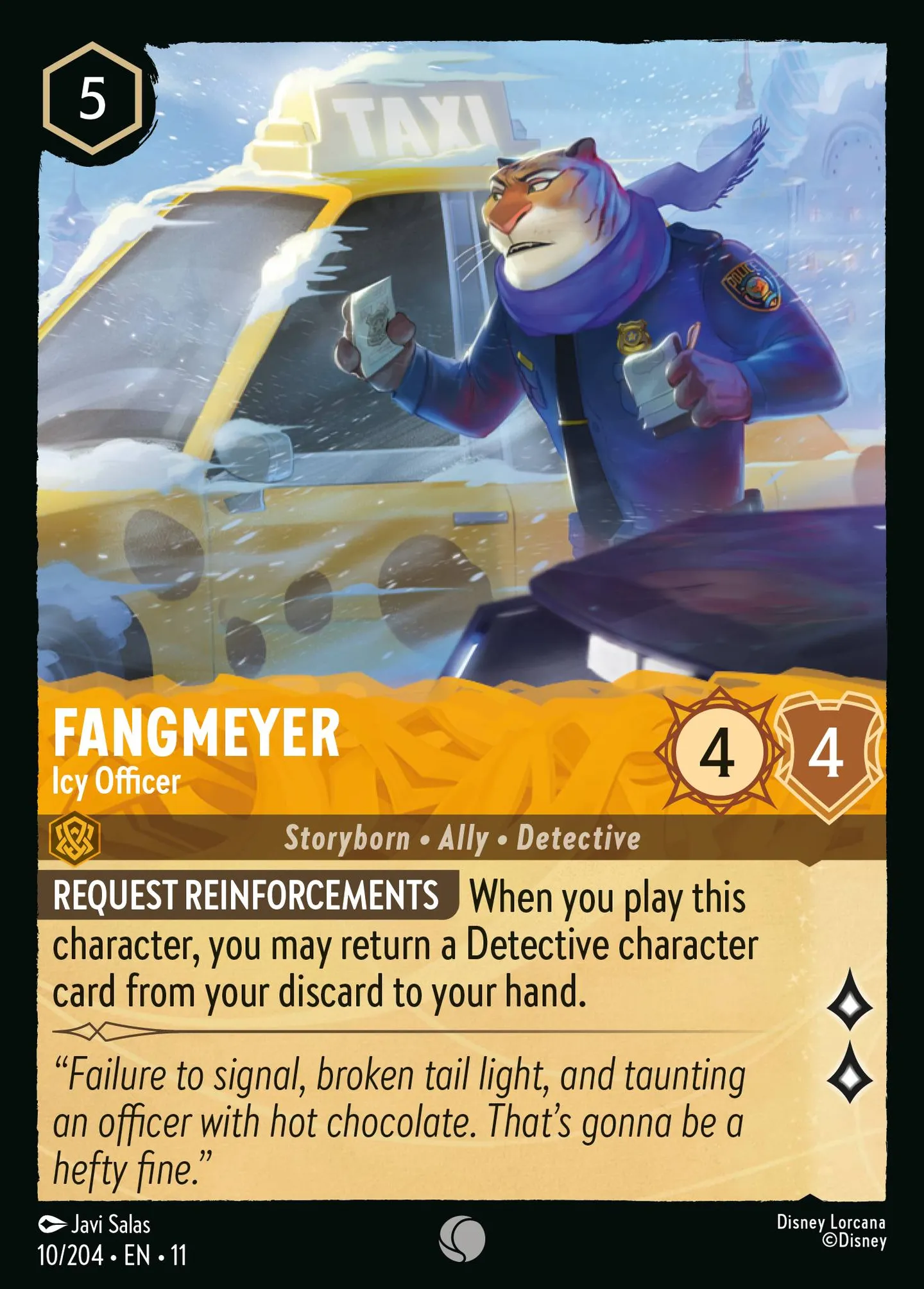 Fangmeyer - Icy Officer — Winterspell — Lorcana