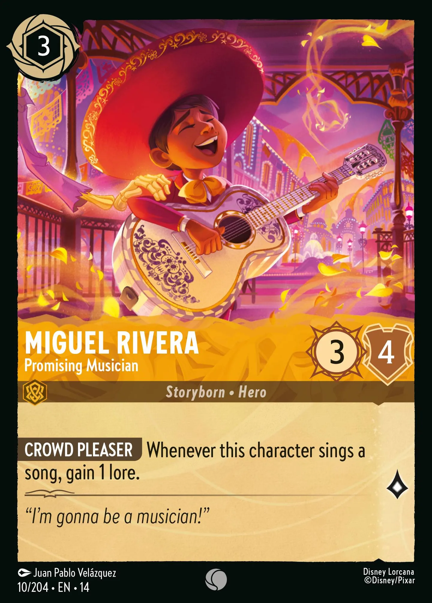 Miguel Rivera - Promising Musician — Hyperia City — Lorcana