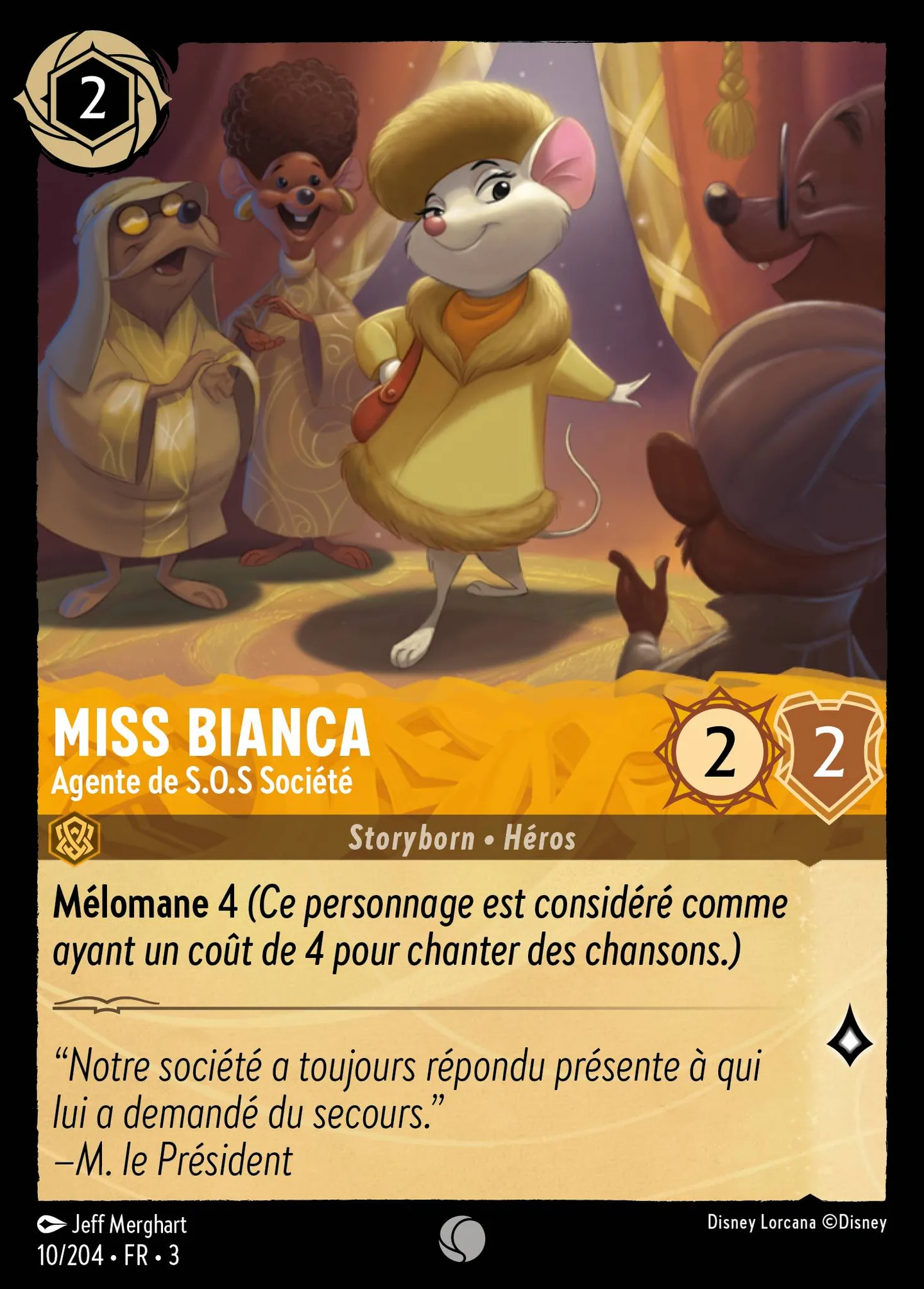 Miss Bianca - Agente de S.O.S Société — Into the Inklands — Lorcana