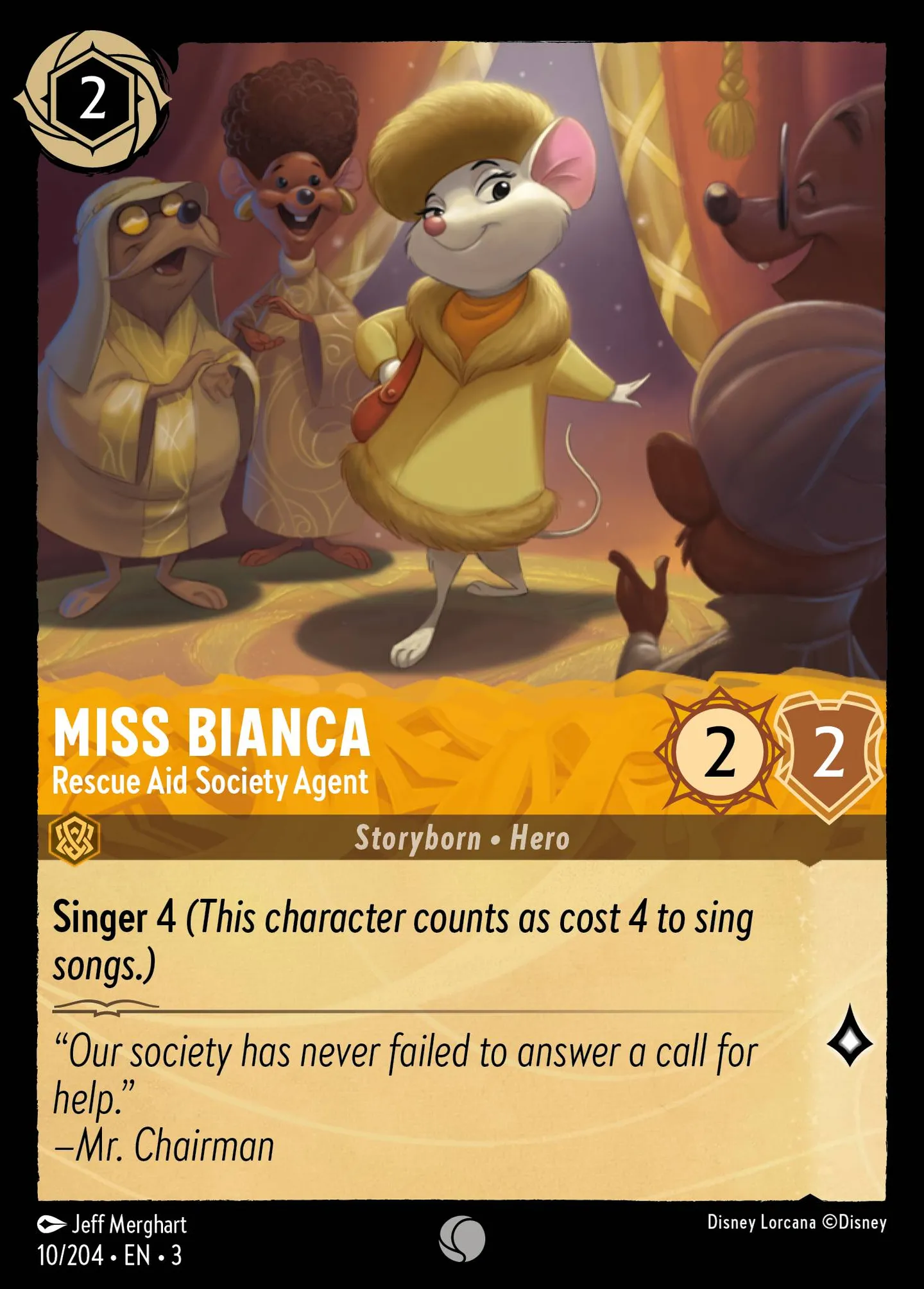 Miss Bianca - Rescue Aid Society Agent — Into the Inklands — Lorcana