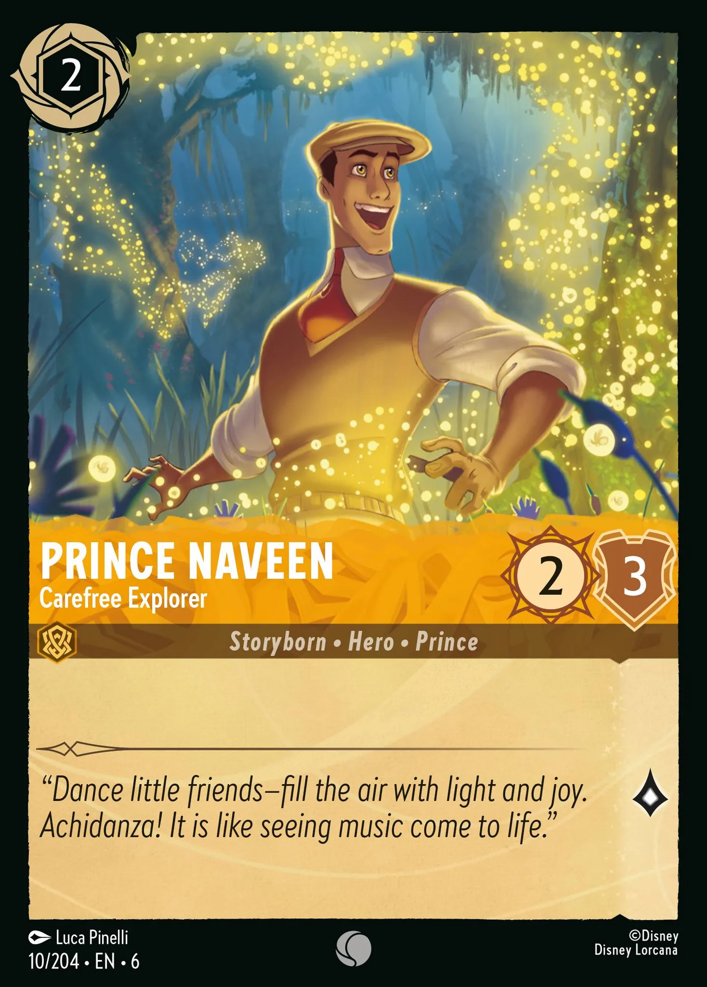 Prince Naveen - Carefree Explorer — Azurite Sea — Lorcana