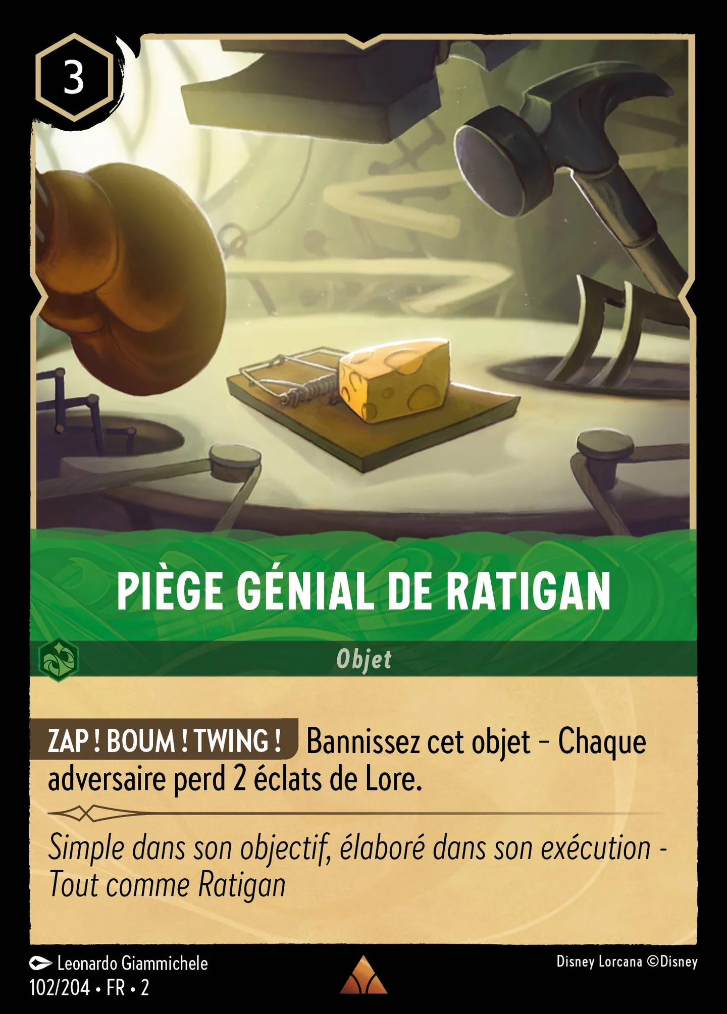 Piège génial de Ratigan — Rise of the Floodborn — Lorcana