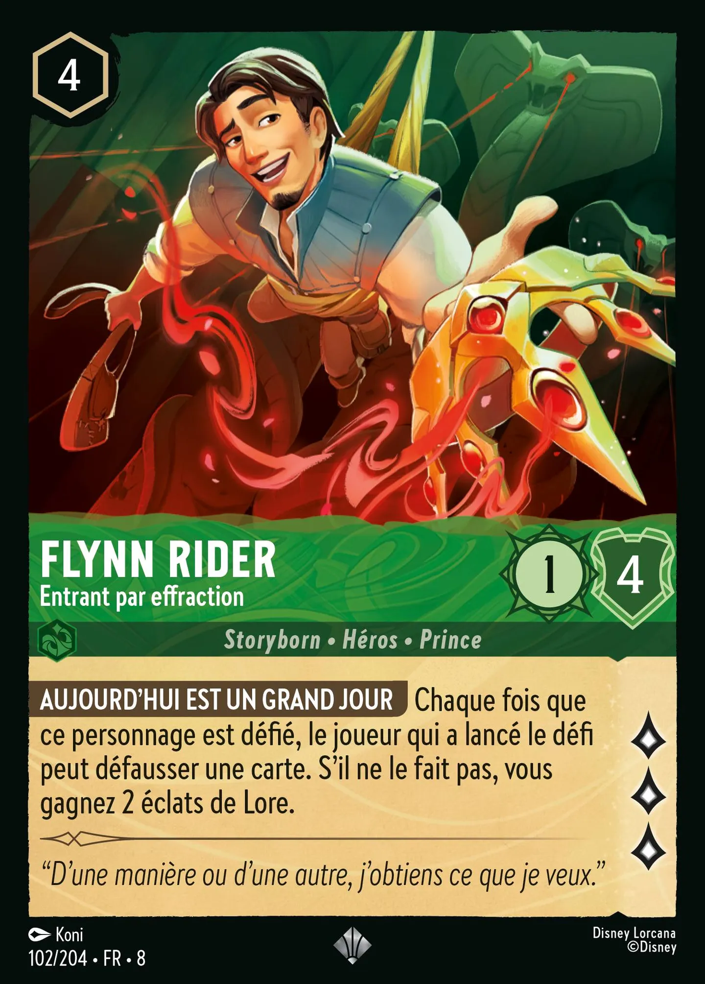 Flynn Rider - Entrant par effraction — The Reign of Jafar — Lorcana