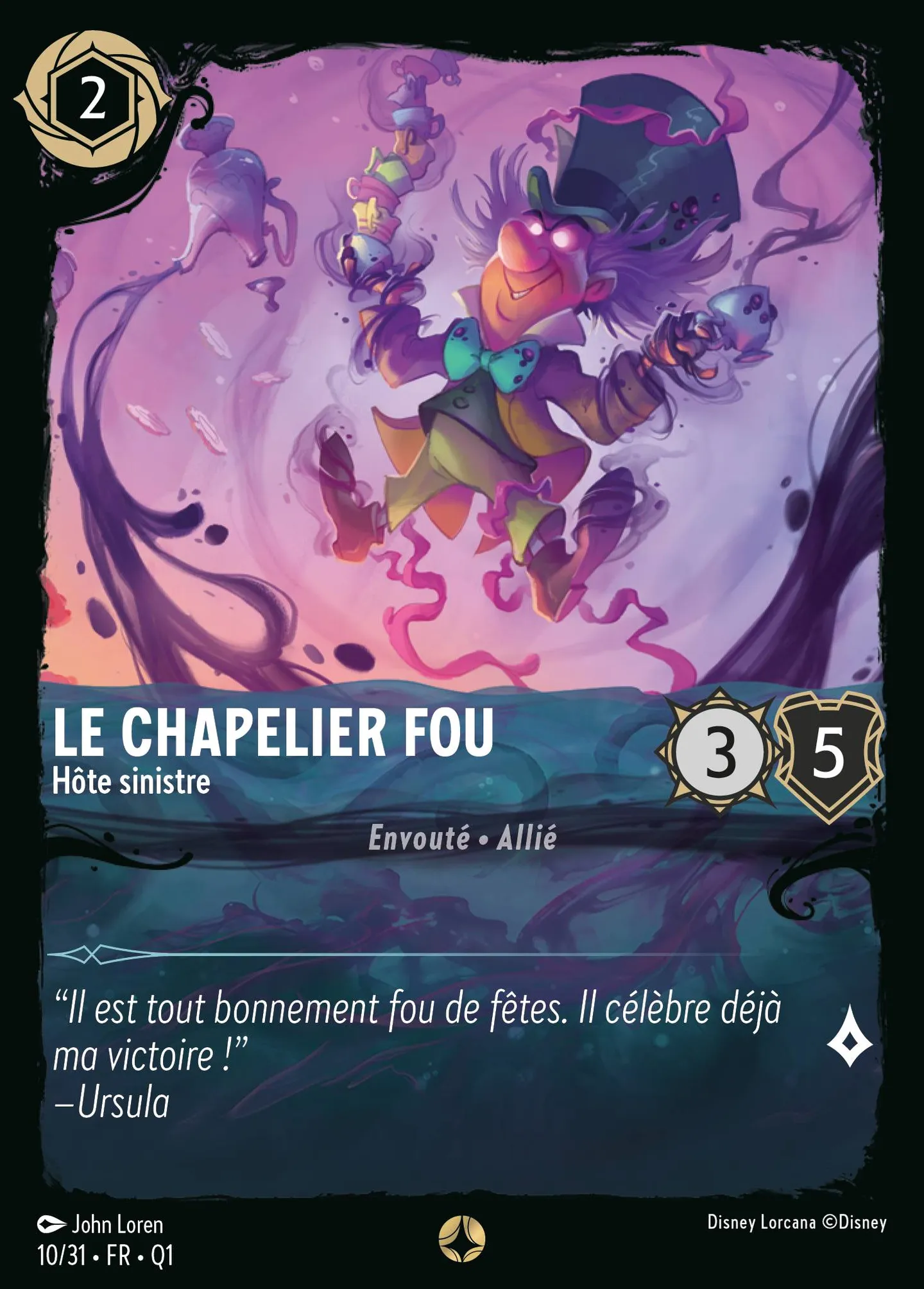 Le Chapelier Fou - Hôte sinistre — Illumineer's Quest: Deep Trouble — Lorcana