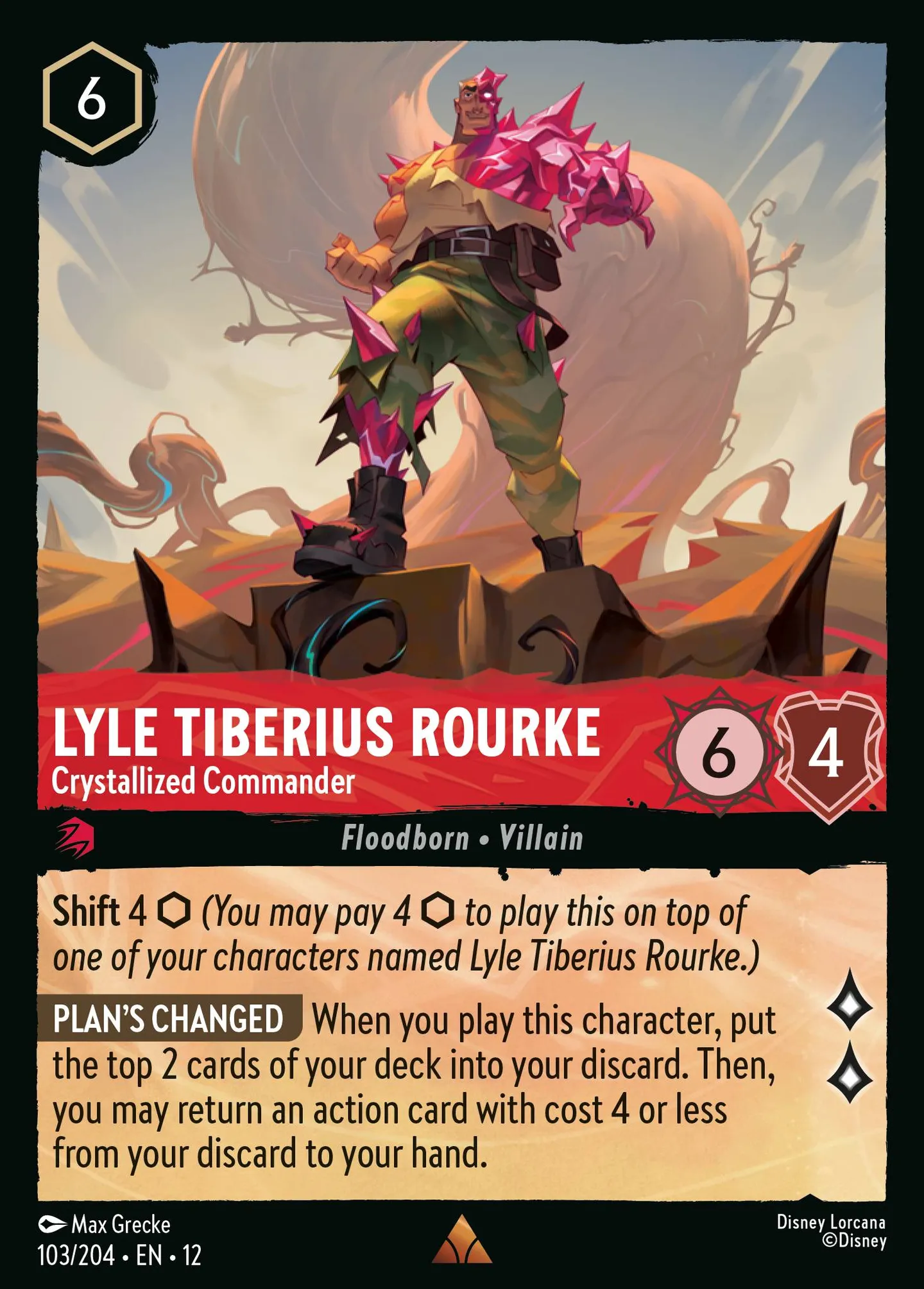 Lyle Tiberius Rourke - Crystallized Commander — Wilds Unknown — Lorcana