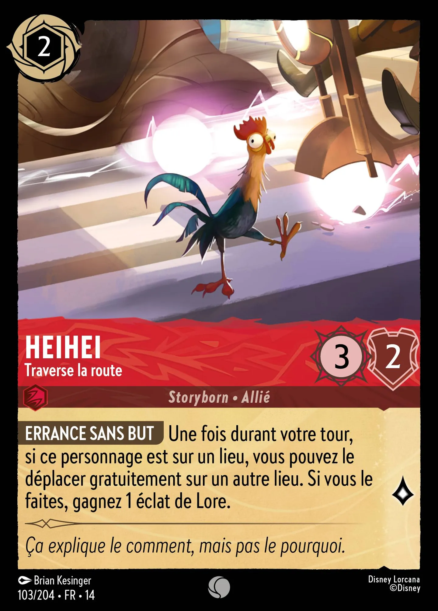 Heihei - Traverse la route — Hyperia City — Lorcana