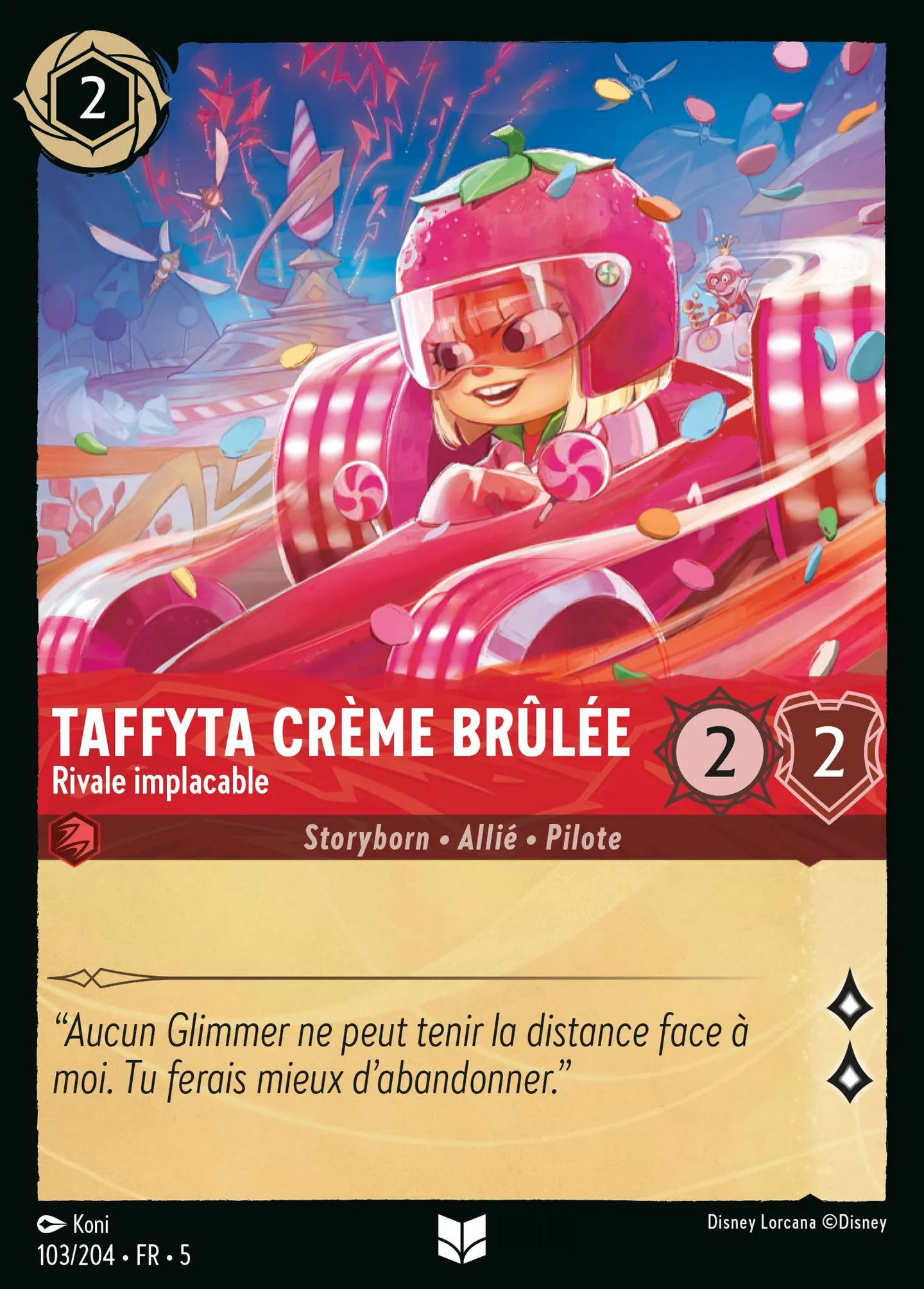 Taffyta Crème Brûlée - Rivale implacable — Shimmering Skies — Lorcana