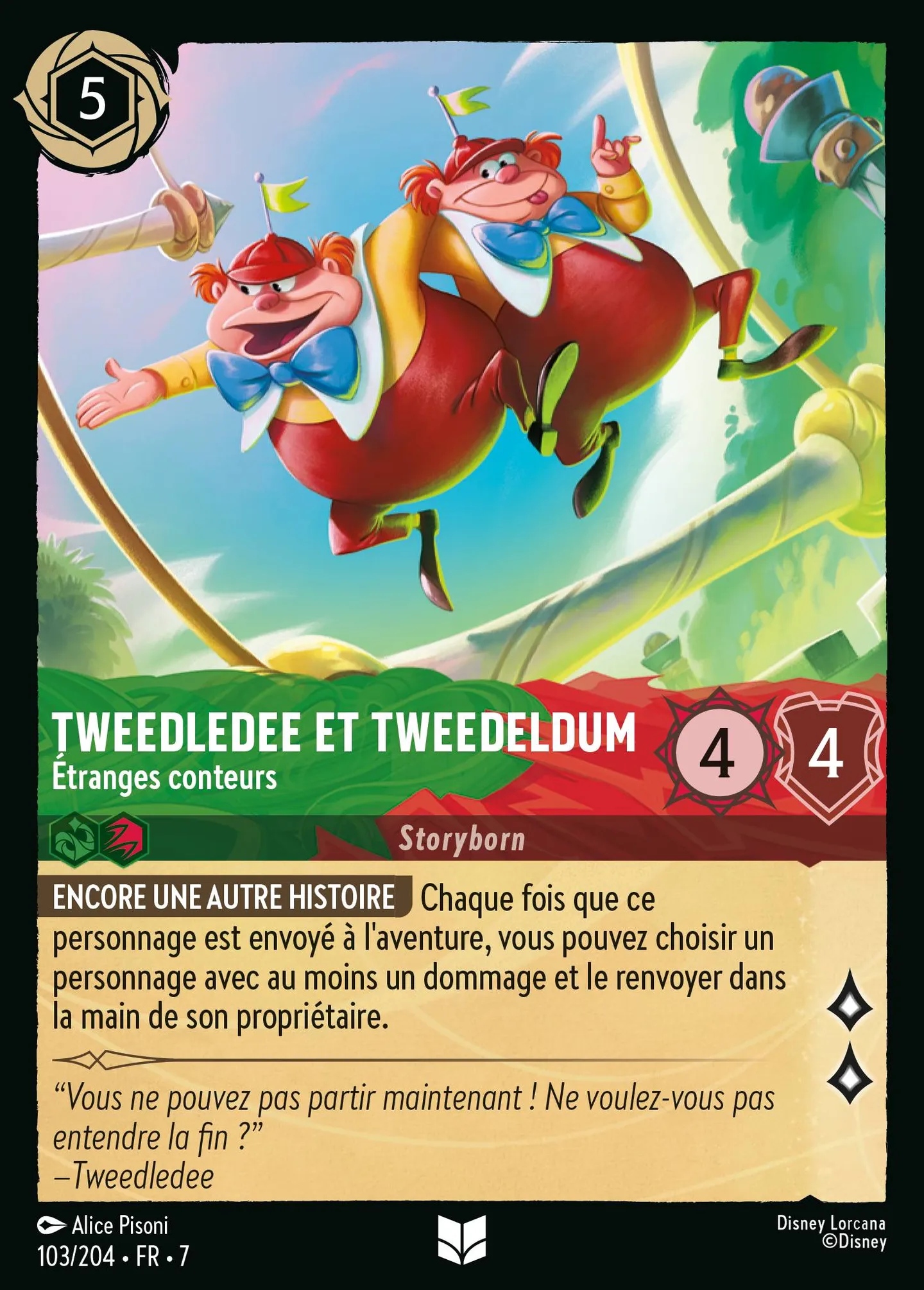 Tweedledee et Tweedeldum - Étranges conteurs — Archazia's Island — Lorcana
