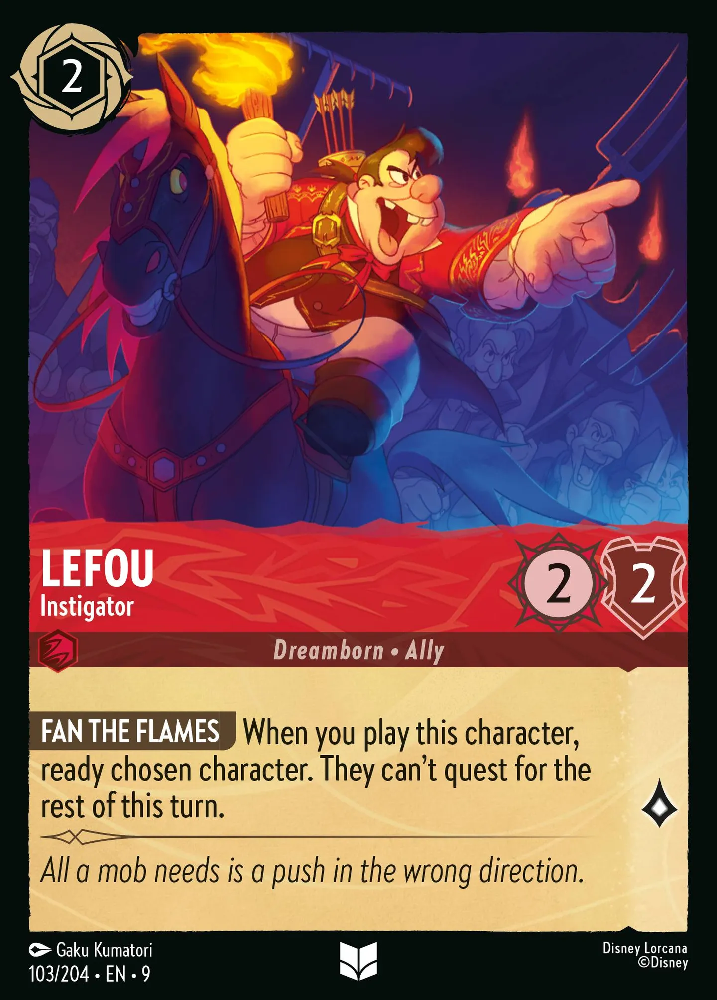 Le Fou - Agitateur de foule — Fabled — Lorcana