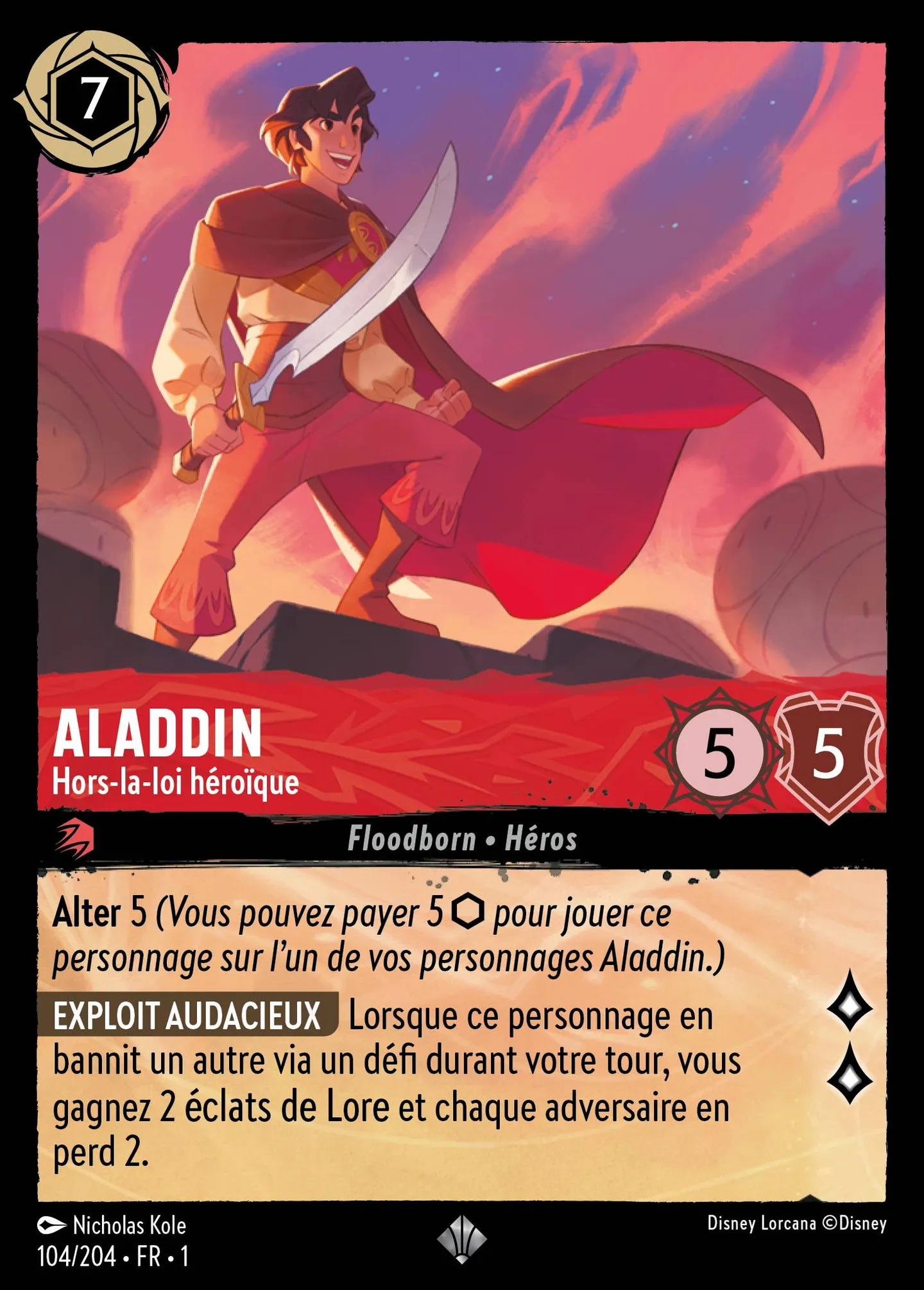 Aladdin - Hors-la-loi héroïque — The First Chapter — Lorcana