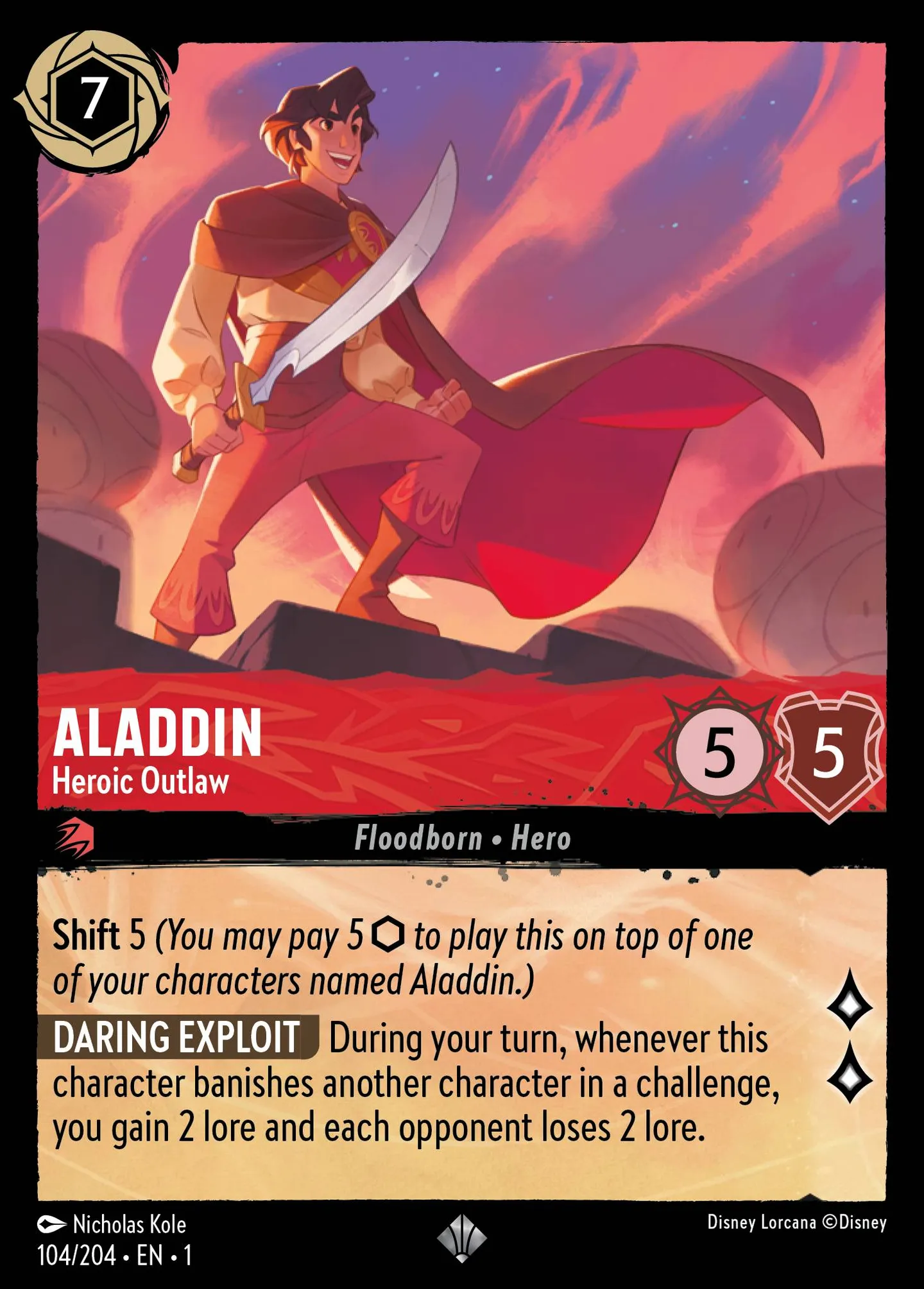 Aladdin - Heroic Outlaw — The First Chapter — Lorcana