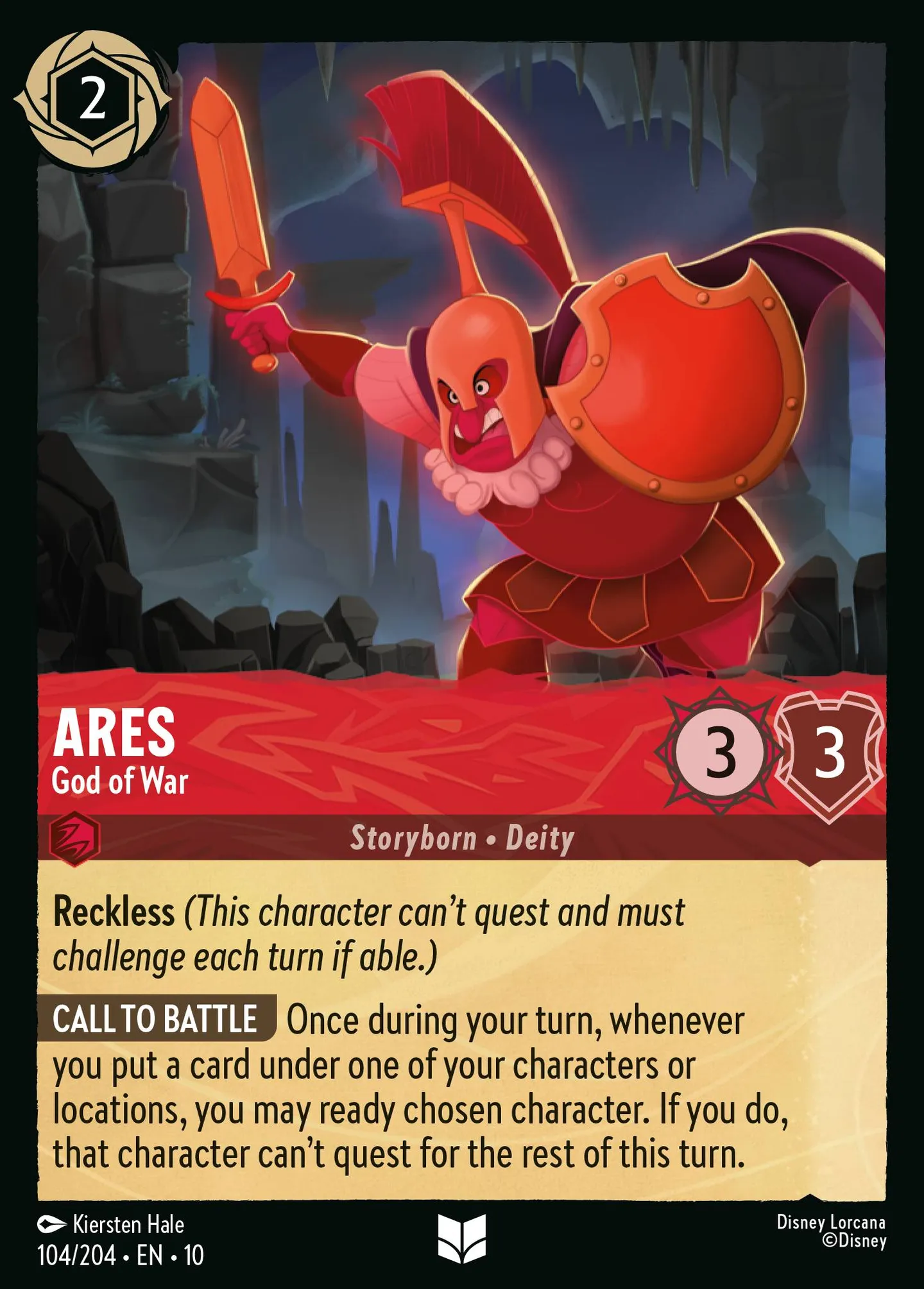 Ares - God of War — Whispers in the Well — Lorcana