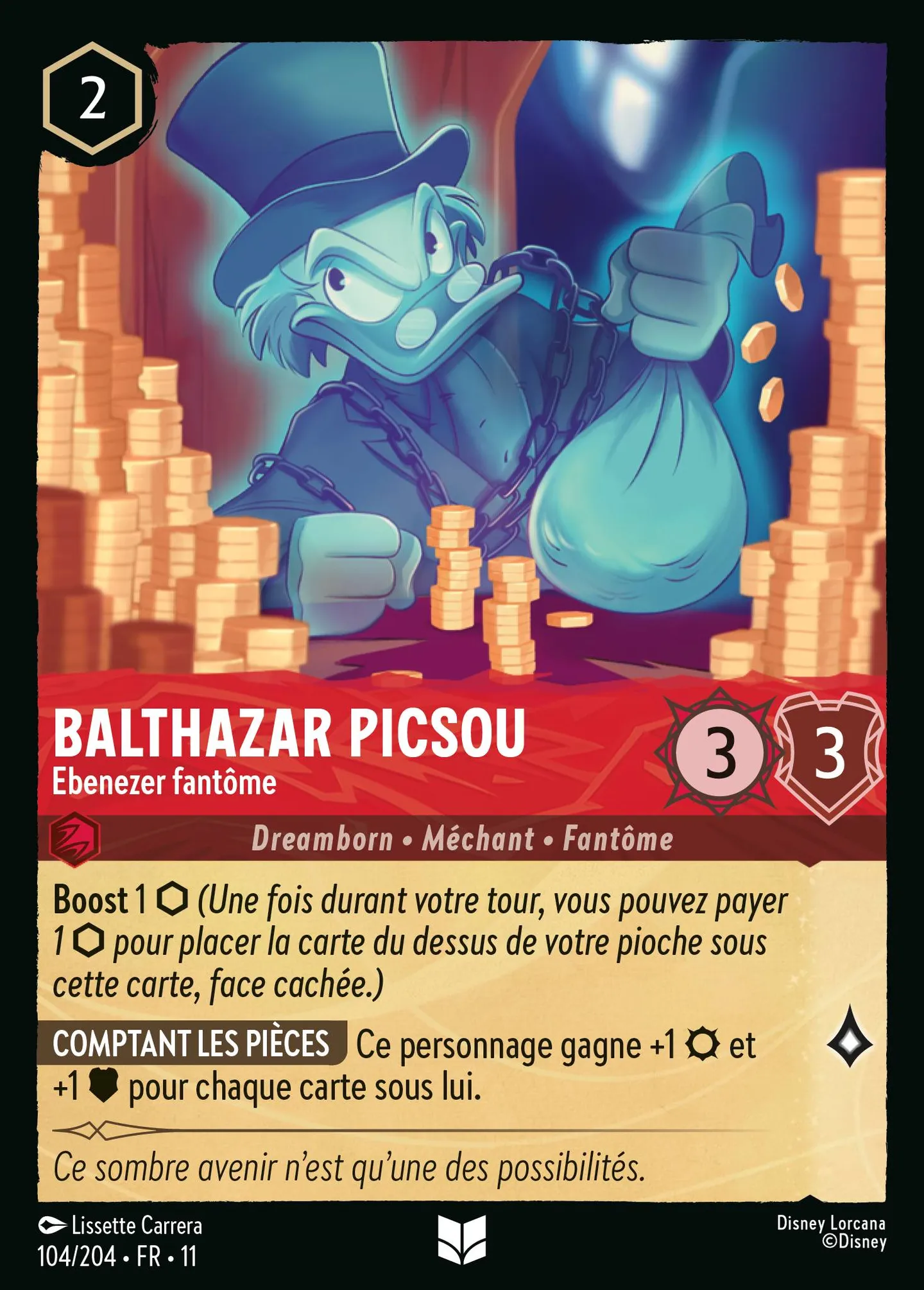 Balthazar Picsou - Ebenezer fantôme — Winterspell — Lorcana