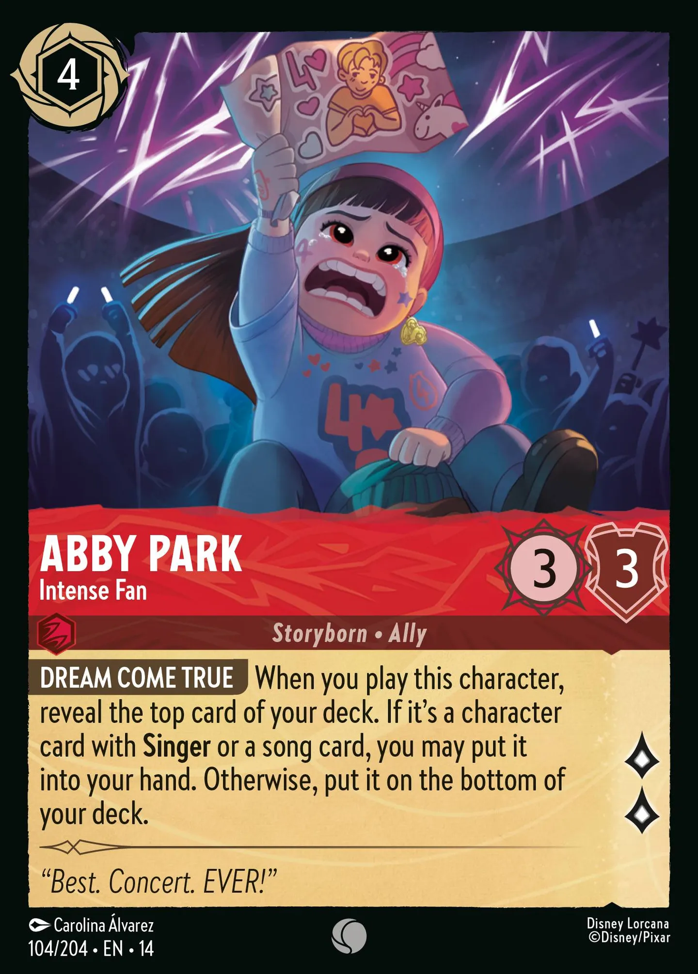Abby Park - Intense Fan — Hyperia City — Lorcana