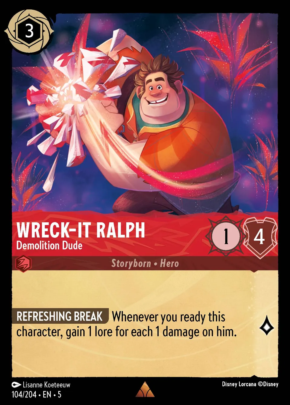 Wreck-It Ralph - Demolition Dude from Shimmering Skies - Lorcana